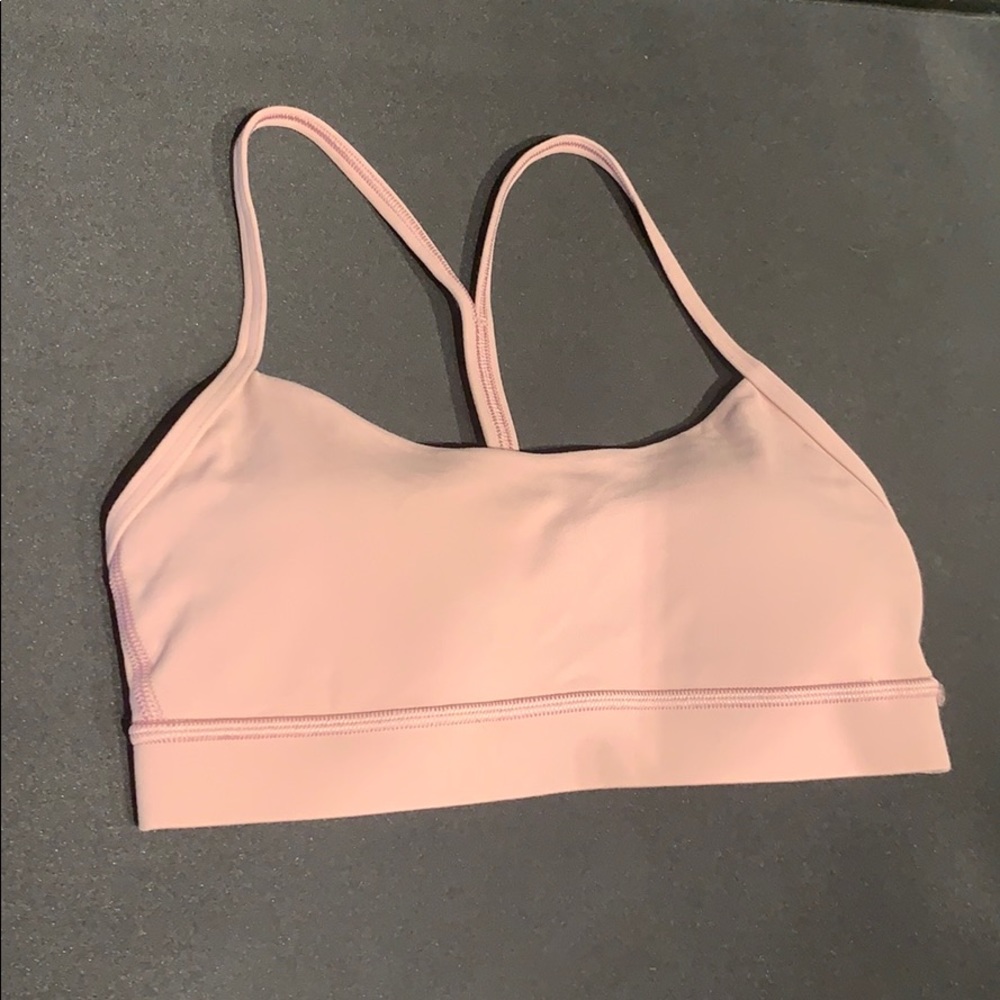 lululemon pink taupe flow y bra 🍋 size 4